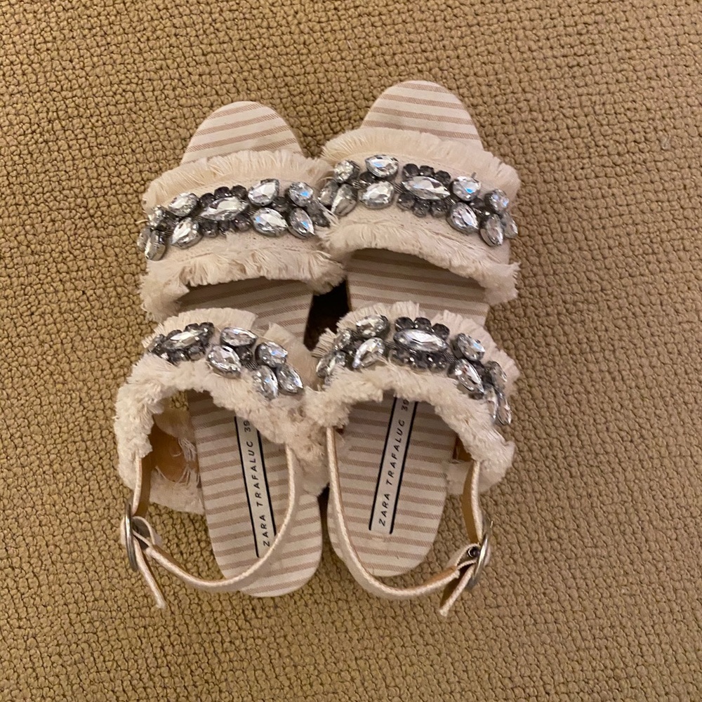 Fun platform wedges worn one time.